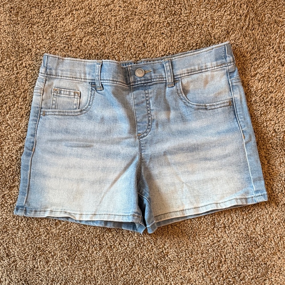 Light Blue Fake Denim Girl’s Shorts